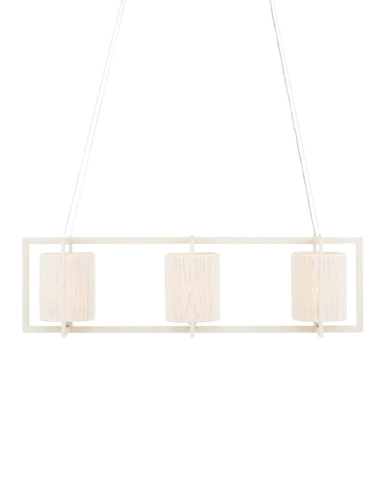 Monreale White Rectangular Chandelier